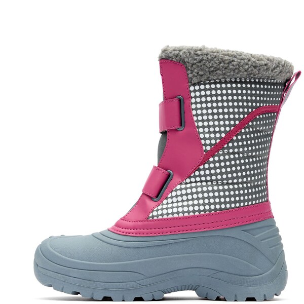 Ranger Youth Winter Boot, 9 M, 8 in H, Pink and Gray - RGSBC40