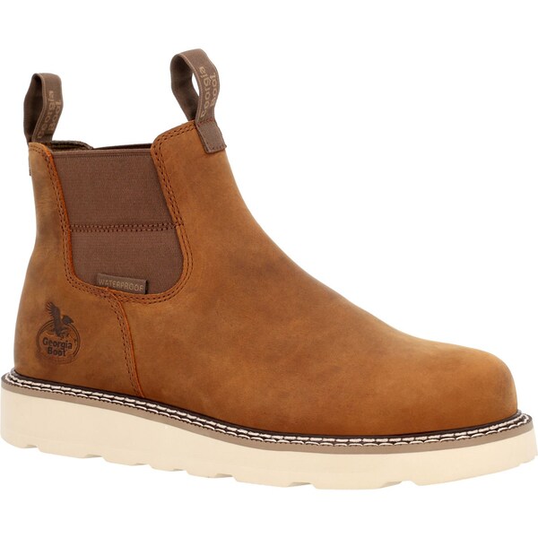 Georgia Core 37, Men's Work Boot, 8.5 M, 6 in Height, Barracuda Gold - GB00694
