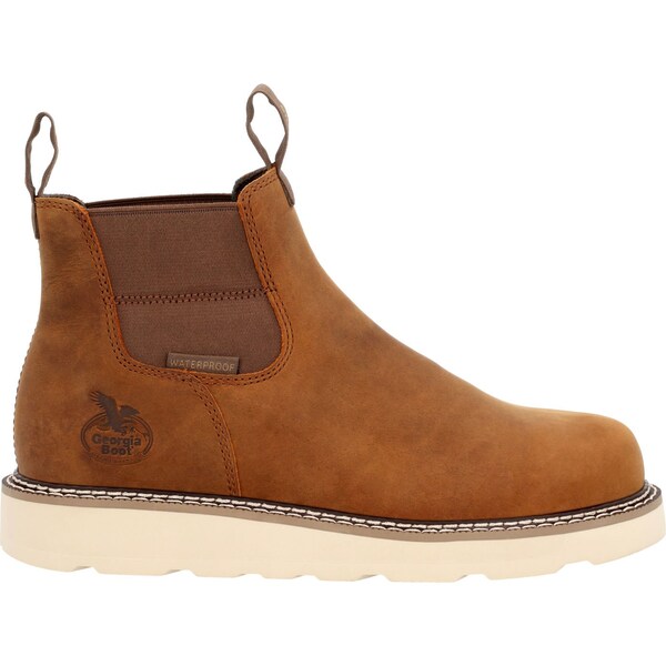 Georgia Core 37, Men's Work Boot, 8.5 M, 6 in Height, Barracuda Gold - GB00694