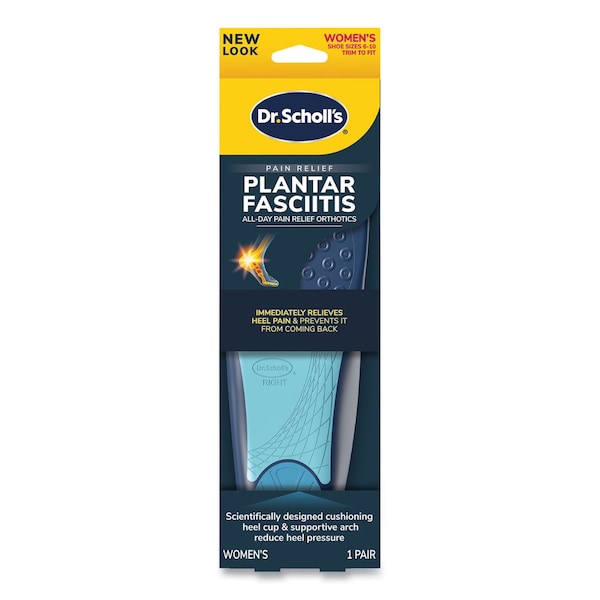 Dr. Scholls PlantarFasciitisAll-Day Pain Relief Orthotics for Women, Women Size 6 to 10, Blue - 87101894