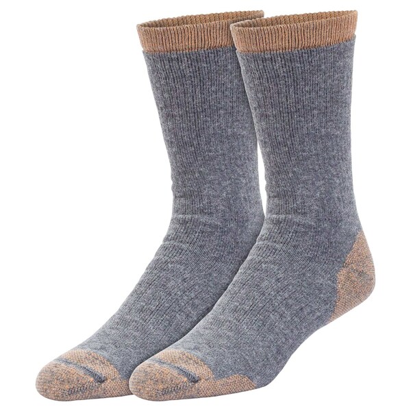 Railroad Sock Men's Premium Copper Infused Crew Socks, Size 6-12 M, Charcoal/Copper, 1PR - 4010 CH