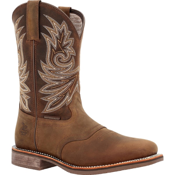 Georgia Boot Carbo-Tec Elite, Waterproof Western Work Boot, 10 W, 11 in Height, Brown - GB00525  W  100
