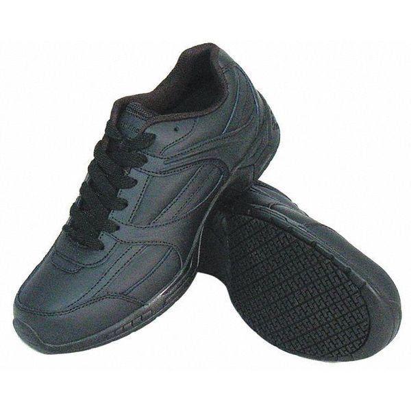 Genuine Grip Women's Women's Jogger Shoe, 8.5 W, Leather, Black - 1110-8.5W