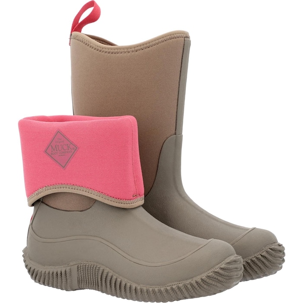 Muck Boot Co Youth Hale Kids Rubber Boot, Plain Toe, 12" Height, Brown, 5 - KBH900   M  050