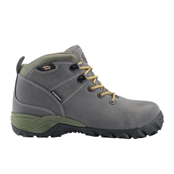 Avenger Safety Footwear Men Aluminum Toe TREK AT, MENS PR, Grey, Green, 8, Wide - A7201-8W