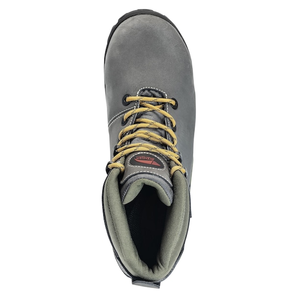 Avenger Safety Footwear Men Aluminum Toe TREK AT, MENS PR, Grey, Green, 8, Wide - A7201-8W
