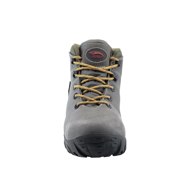 Avenger Safety Footwear Men Aluminum Toe TREK AT, MENS PR, Grey, Green, 8, Wide - A7201-8W