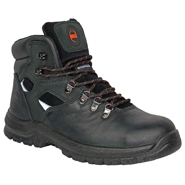 Hoss Boot Co Men's Work Boot, 12 D, Steel Toe, Black, 60122 - 60122