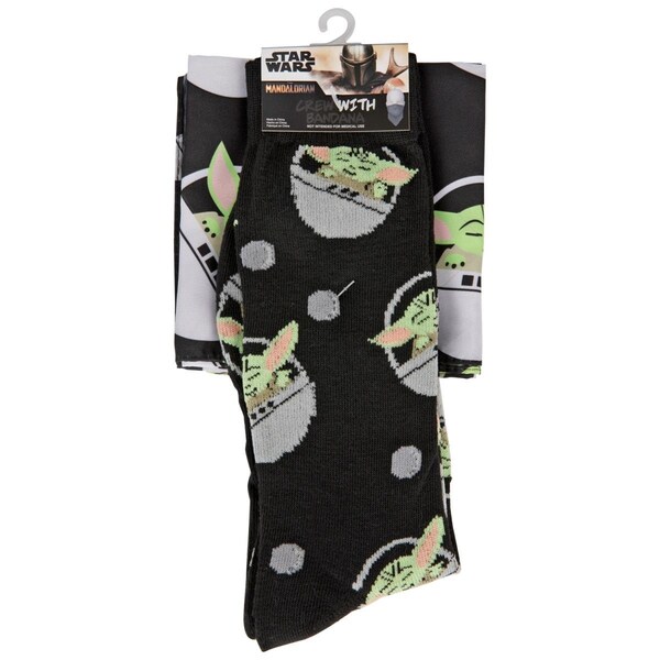 Wearme The Child Grogu Carrier Crew Sock & Face Mask Combo - WE2451374