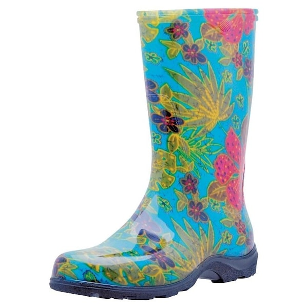 Sloggers Sloggers 5002BL-06 Rain and Garden Boots, 6 in, Midsummer, Blue - 5002BL06