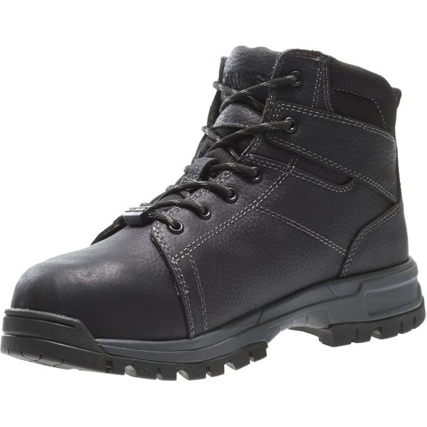 Wolverine Men's 6 in Composite Toe 6-Inch Work Boot, Black, 7 1/2, EW, 10210 - W10210