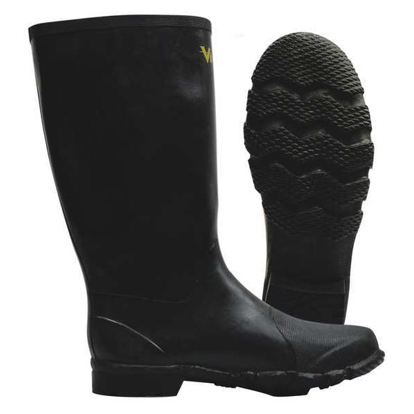 Alliance Mercantile Unisex Viking Handyman(R) Rubber Boot, Plain Toe, 15" Height, Black, 14 - VW3-14