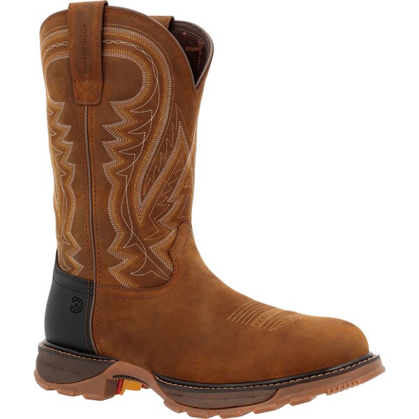 Durango Men's Waterproof Western Work Boot, 10 W, Steel Toe, 11 in H, Coyote Brown, DDB0403 - DDB0403