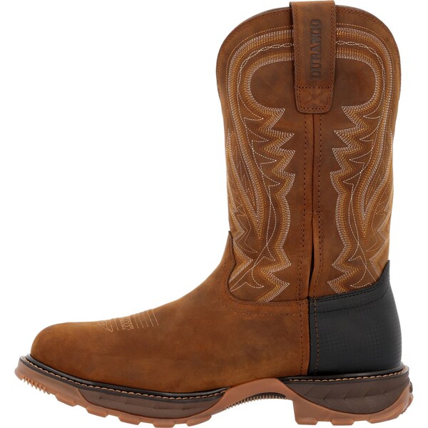 Durango Men's Waterproof Western Work Boot, 10 W, Steel Toe, 11 in H, Coyote Brown, DDB0403 - DDB0403