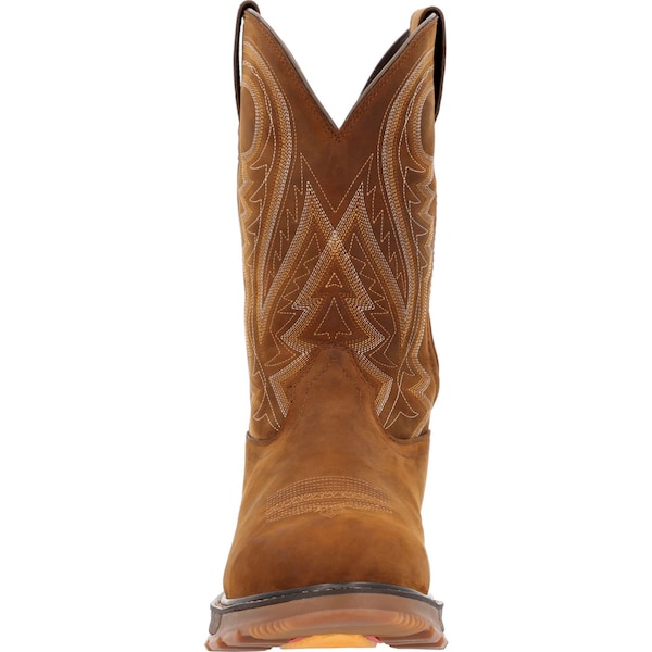 Durango Men's Waterproof Western Work Boot, 10 W, Steel Toe, 11 in H, Coyote Brown, DDB0403 - DDB0403