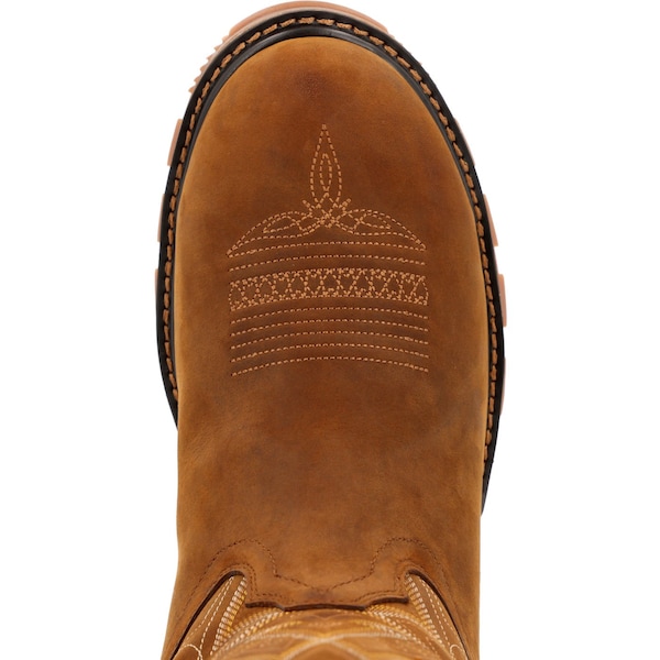 Durango Men's Waterproof Western Work Boot, 10 W, Steel Toe, 11 in H, Coyote Brown, DDB0403 - DDB0403