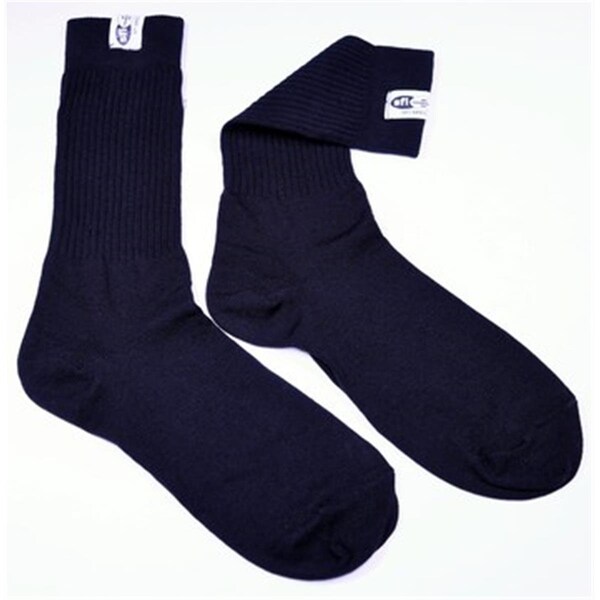 Racequip 411995 Size 10-11 SFI 3.3 Fire Retardant Socks, Black - Large - RQP-411995