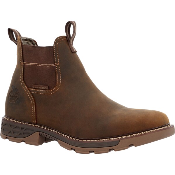 Georgia Carbo-Tec FLX, Men's Work Boot, 11.5 M, Leather, 6 in Height, Brown - GB00700