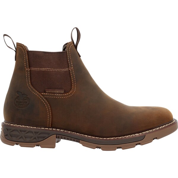 Georgia Carbo-Tec FLX, Men's Work Boot, 11.5 M, Leather, 6 in Height, Brown - GB00700