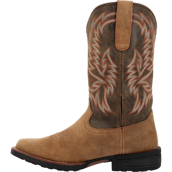 Rocky Men's Western Boot, 11.5 W, 12 in H, Tobacco - RKW0451