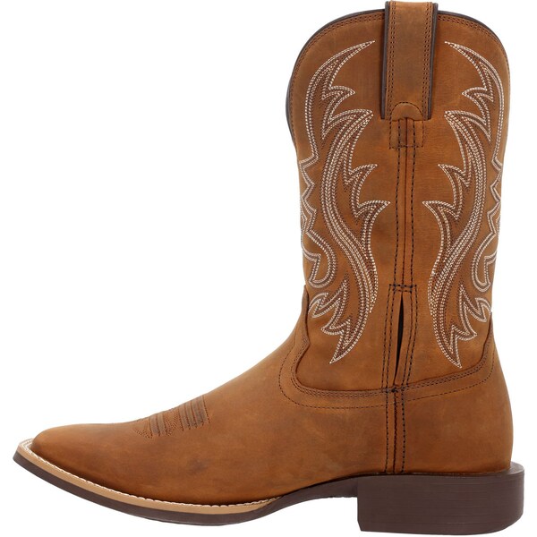 Durango Men's Western Boot, 9 M, Leather, 11 in H, Saddle Brown - DDB0495