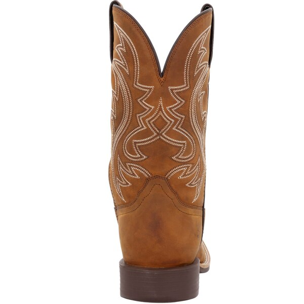 Durango Men's Western Boot, 9 M, Leather, 11 in H, Saddle Brown - DDB0495