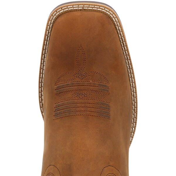 Durango Men's Western Boot, 9 M, Leather, 11 in H, Saddle Brown - DDB0495