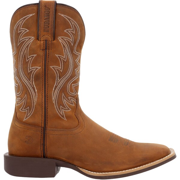 Durango Men's Western Boot, 9 M, Leather, 11 in H, Saddle Brown - DDB0495
