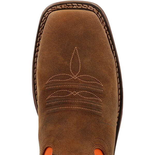 Durango Men's Work Boot, 11.5 M, Steel Toe Toe, 11 in H, Coffee and Monarch Orange, DDB0497 - DDB0497
