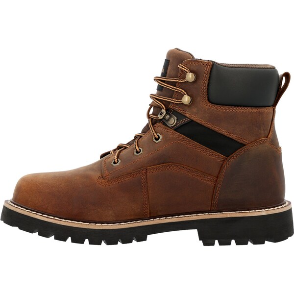 Georgia Men's Work Boot, 13 W, Steel Toe Toe, 6 in H, Brown, GB00636 - GB00636