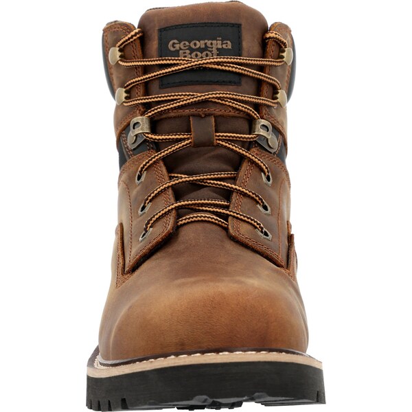 Georgia Men's Work Boot, 13 W, Steel Toe Toe, 6 in H, Brown, GB00636 - GB00636