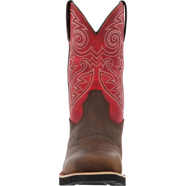 Rocky Women's Western Boot, 8 M, 11 in H, Magenta and Brown - RKW0455