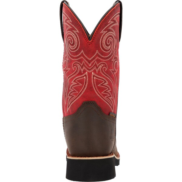 Rocky Women's Western Boot, 8 M, 11 in H, Magenta and Brown - RKW0455