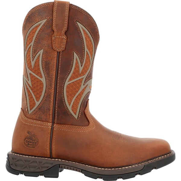 Georgia Carbo-Tec FLX, Men's Work Boot, 12 M, Leather, 11 in Height, Brown - GB00702