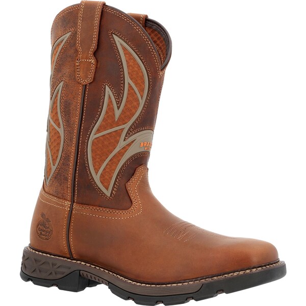 Georgia Carbo-Tec FLX, Men's Work Boot, 12 M, Leather, 11 in Height, Brown - GB00702