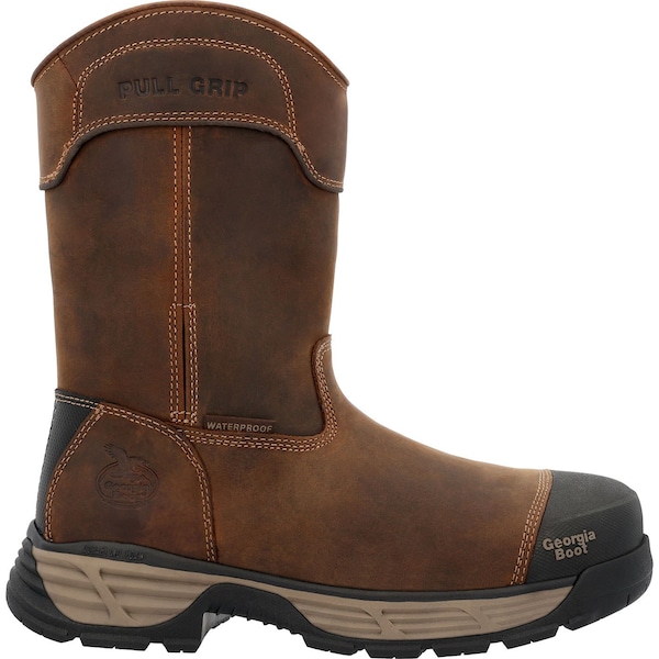 Georgia DuraBlend Edge, Men's 10 in Alloy Toe Toe Work Boot, Brown, 9.5, M, GB00664 - GB00664