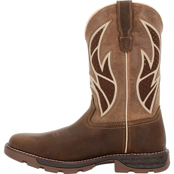 Georgia Carbo-Tec FLX, Men's Work Boot, 10.5 M, Leather, 11 in Height, Brown Tan - GB00711
