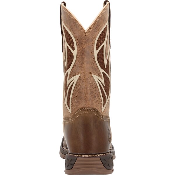 Georgia Carbo-Tec FLX, Men's Work Boot, 10.5 M, Leather, 11 in Height, Brown Tan - GB00711