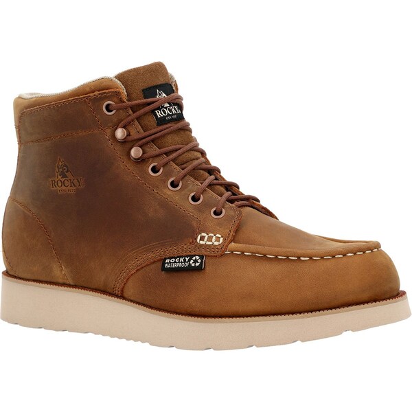 Rocky ROCKY MONOCREPE WEDGE, Men's Work Boot, 10 W, 6 in Height, Crazy Horse - RKK0470