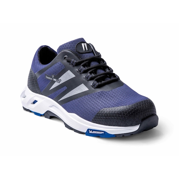Gaston Mille Men's 3 in Fiberglass Toe Athletic Work Shoe, Blue, 8, W, SNBM3-8 - SNBM3-8
