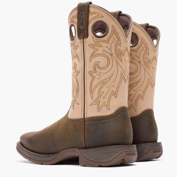 Durango Men's Western Boot, 6.5 W, Leather, 11 in H, Coffee and Bone - DDB0498