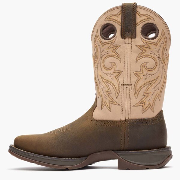 Durango Men's Western Boot, 6.5 W, Leather, 11 in H, Coffee and Bone - DDB0498