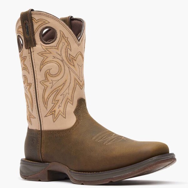 Durango Men's Western Boot, 6.5 W, Leather, 11 in H, Coffee and Bone - DDB0498