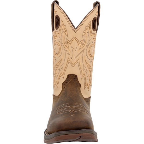Durango Men's Western Boot, 6.5 W, Leather, 11 in H, Coffee and Bone - DDB0498