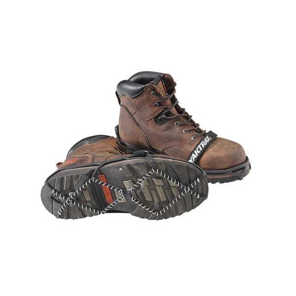 Yaktrax Traction Device, Rubber Harness, Steel Coils, Strap-On, Size XL, Fits Men's Size 14, 1 Pair - 08615