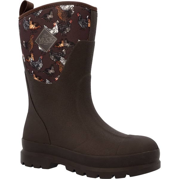 Muck Boot Co Women's Chore Classic Mid Rubber Boot, Plain Toe, 12" Height, Brown, 8 - WCHM9CK  M  080