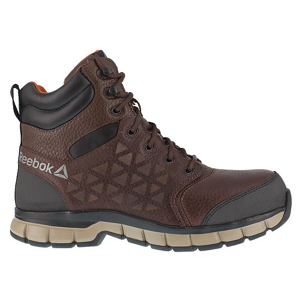 Reebok Men's 3 in Composite Toe Athletic High-Top Shoe, Brown, 9, W, RB4608 - RB4608-9W
