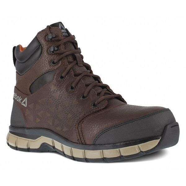 Reebok Men's 3 in Composite Toe Athletic High-Top Shoe, Brown, 9, W, RB4608 - RB4608-9W