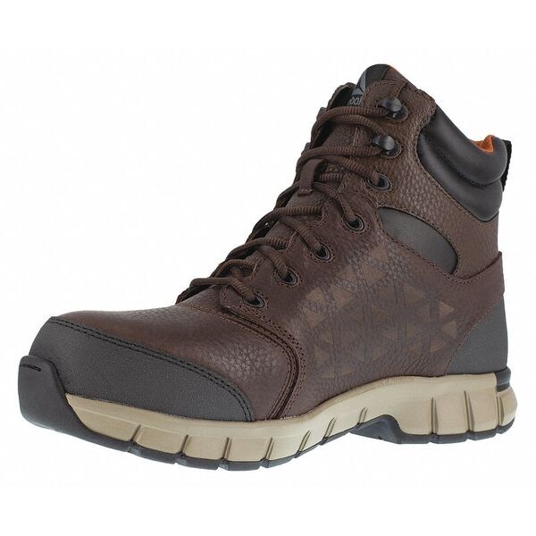 Reebok Men's 3 in Composite Toe Athletic High-Top Shoe, Brown, 9, W, RB4608 - RB4608-9W