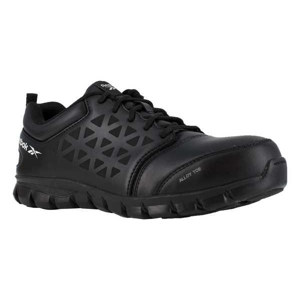 Reebok Men's Athletic Shoe, Alloy Toe, Leather Upper, Rubber Outsole, Lace Up, Black, 10 1/2 M - RB4047